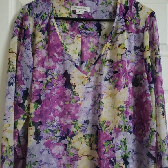 Liz Claiborne Floral Blouse - Picture 4 of 7